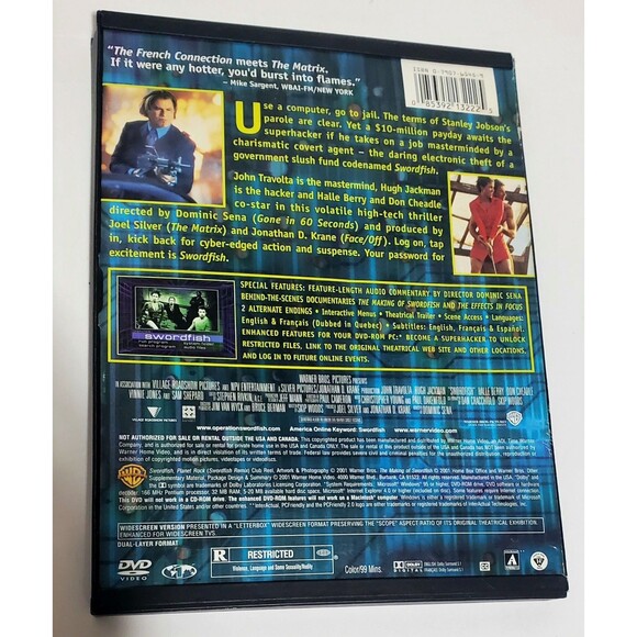 Classic Heist DVD Lot Shawshank Ocean’s Eleven Swordfish Italian Job Set - Picture 3 of 14